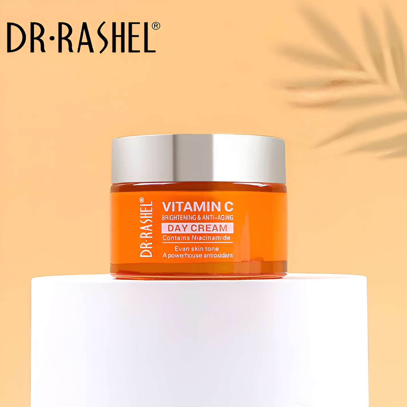 Dr Rashel Vitamin C Brightening And Anti-Aging Day Cream With Niacinamide | Hydrating Face Moisturizer For Glowing Skin – 50g