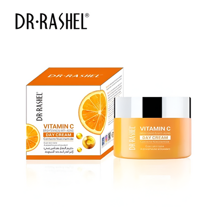 Dr Rashel Vitamin C Brightening And Anti-Aging Day Cream With Niacinamide | Hydrating Face Moisturizer For Glowing Skin – 50g