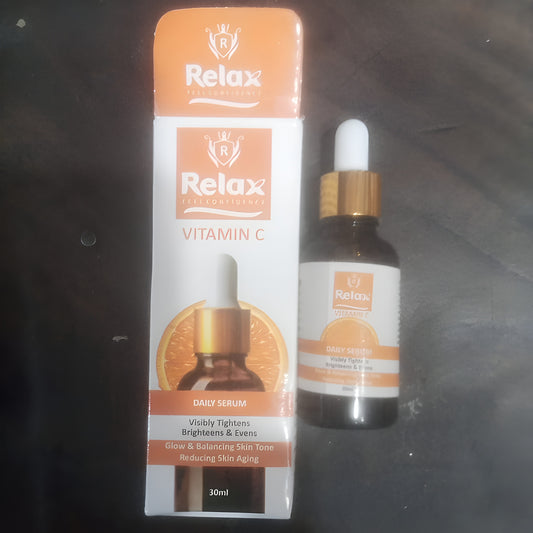 Relax Vitamin C Daily Face Serum – Brightening, Anti-Aging & Hydrating Formula For Healthy Radiant Skin