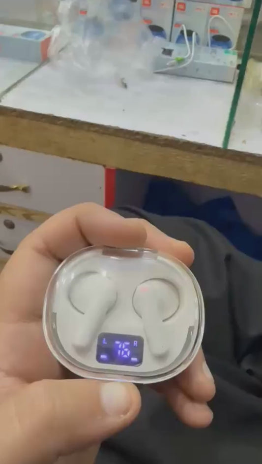 Damix Digital Indicator True Wireless Headset – High-Quality Sound, Comfortable Fit (Random Colors)